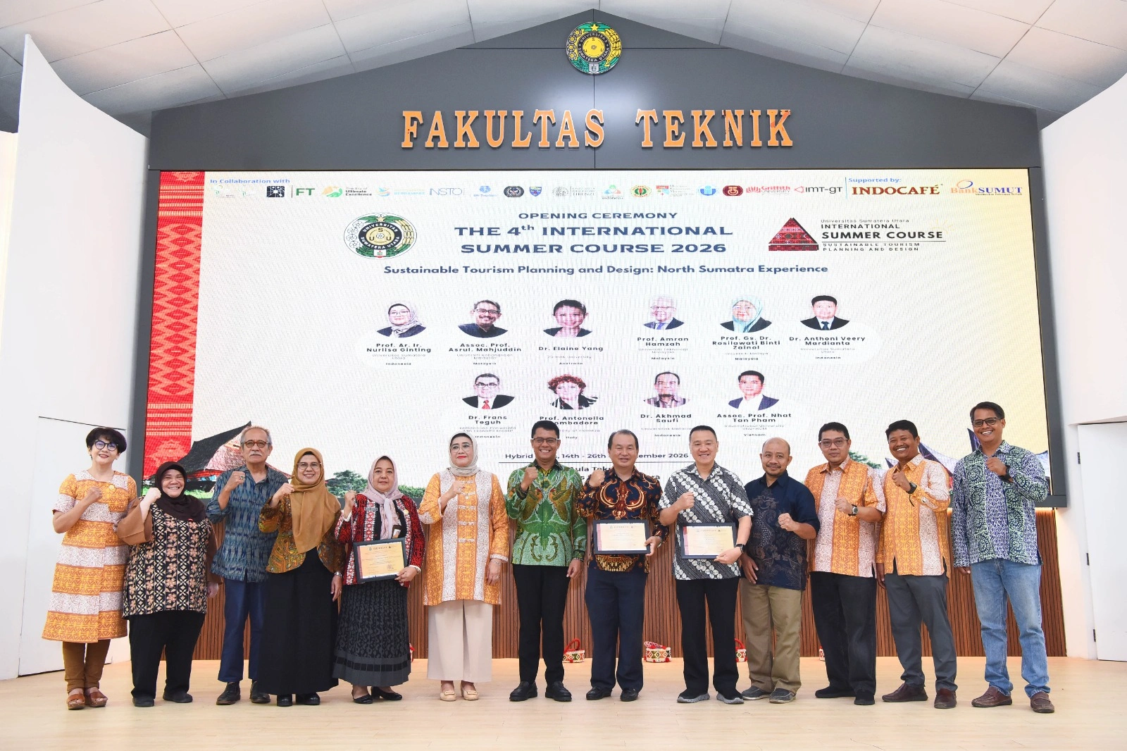 FT USU Gelar International Summer Course Bahas Pariwisata Berkelanjutan di Sumatera Utara
